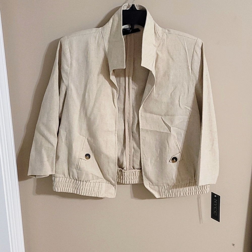 NYCC Womens Light 3/4 Sleeve Jacket Size M